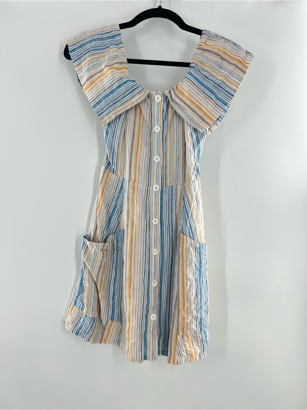 REFORMATION Botanica Striped Linen Dress sizs 4
